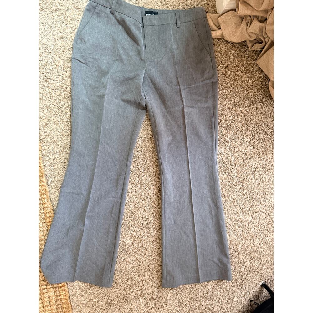 Gina Tricot Gray NWOT Flare dress pants 12